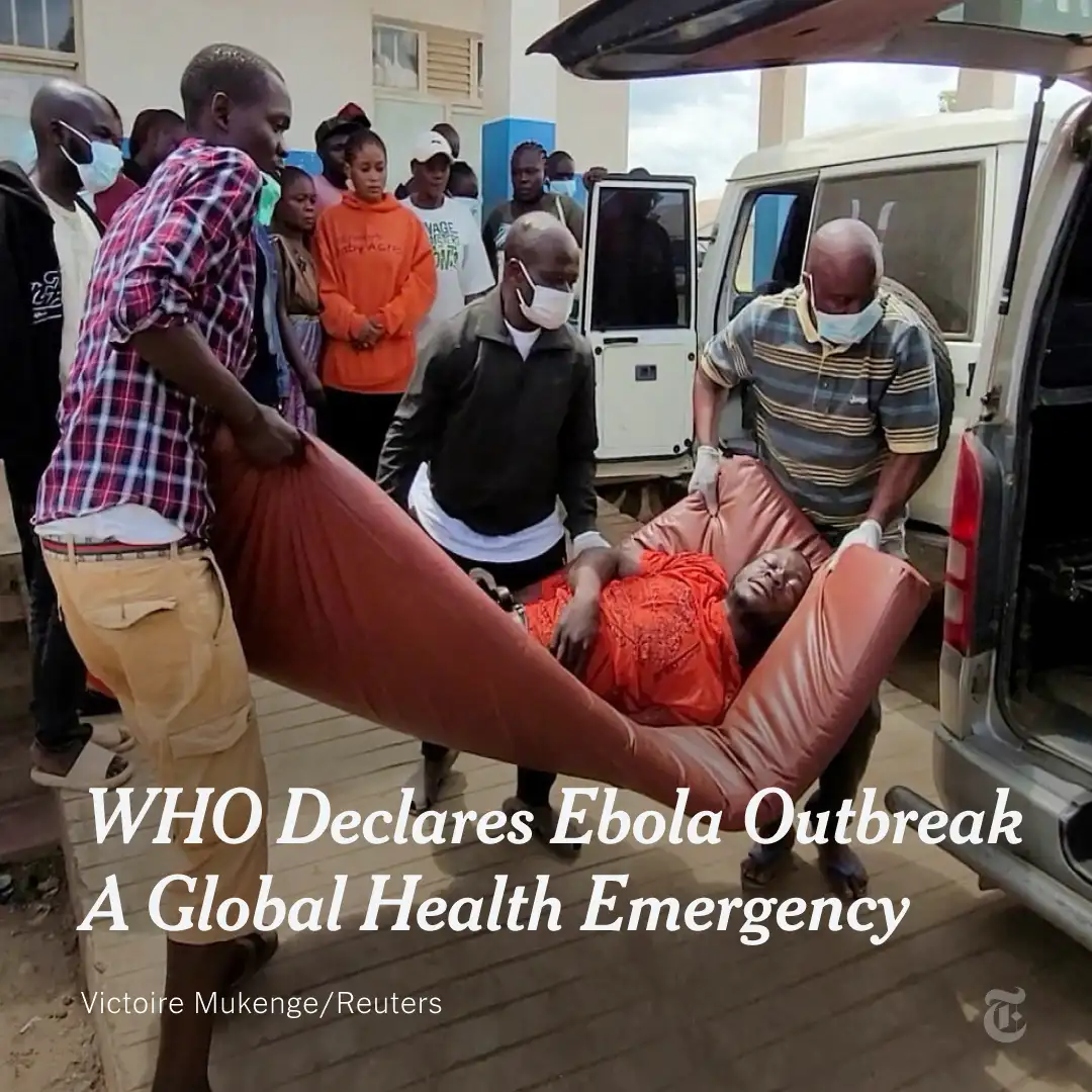The spread of the Ebola virus in the Democratic Republic of Congo and Uganda is a global health eme…