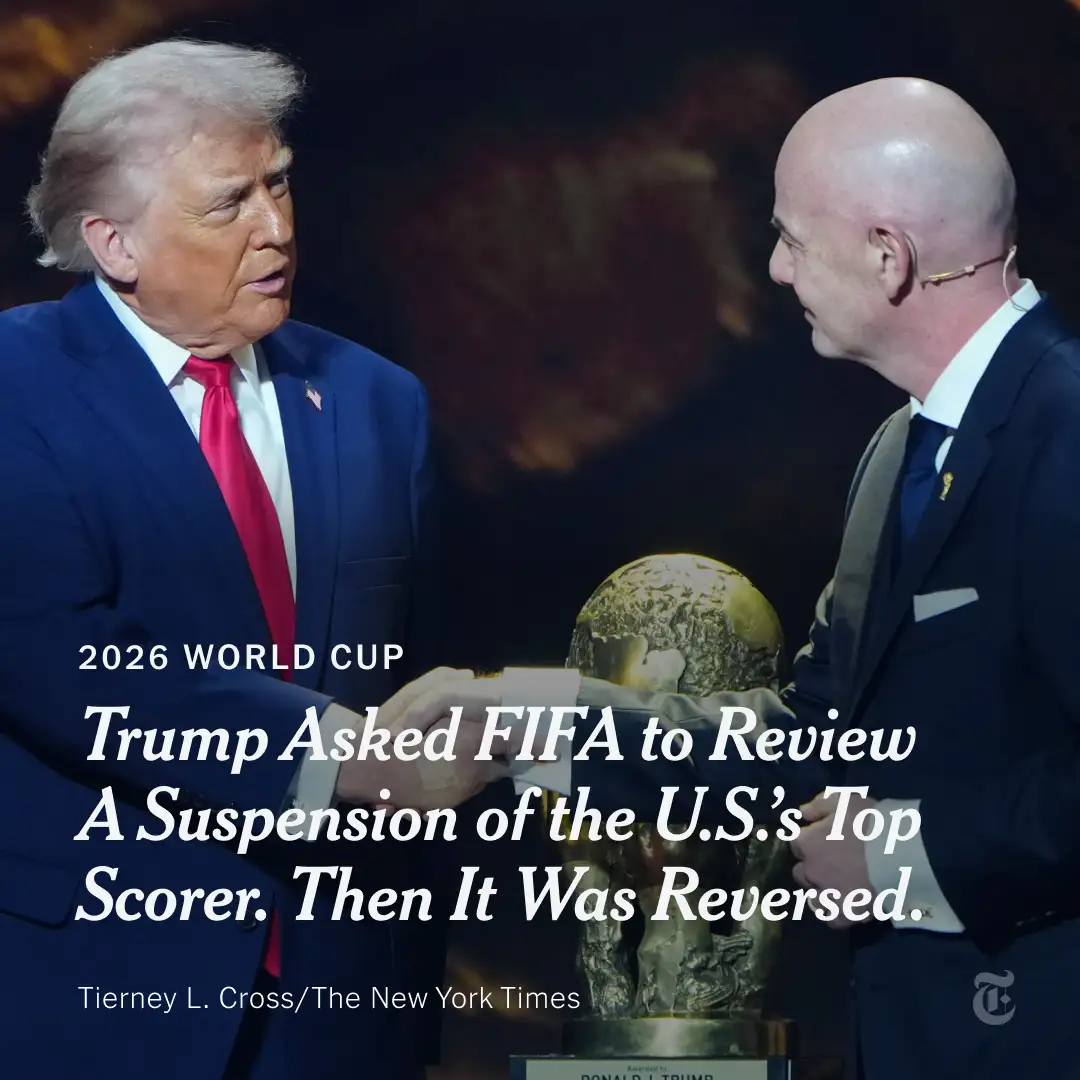 President Trump called the head of FIFA shortly after the suspension of Folarin Balogun, the U.S.’s…