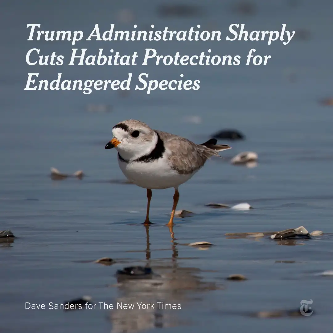 The Trump administration on Friday moved to open the habitats of imperiled animals to farming, dril…