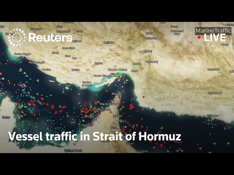 LIVE: Vessel traffic in Strait of Hormuz