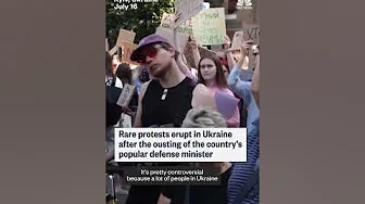 Protests erupt in Ukraine over defense minister ousting